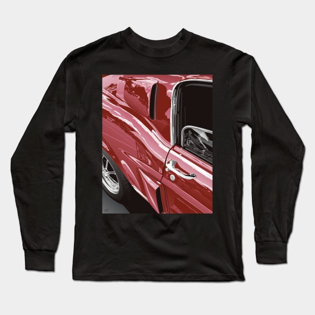 Shelby Mustang Long Sleeve T-Shirt by gregspradlin